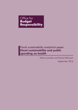 Fiscal sustainability and public spending on health