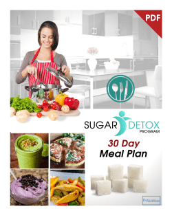 30-Day Core Sugar Detox Meal Plan 2