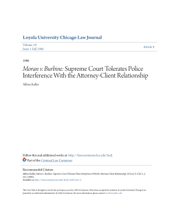 Moran v. Burbine: Supreme Court Tolerates