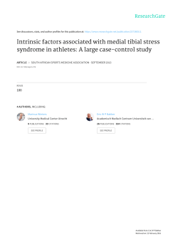 Intrinsic factors associated with medial tibial