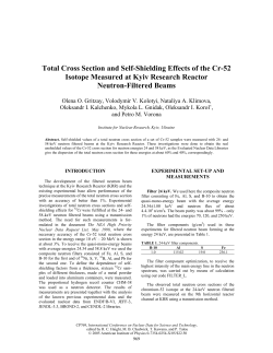 Total Cross Section and Self-Shielding Effects of the Cr