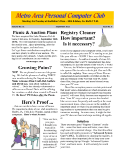 Metro Area Personal Computer Club