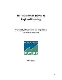 Best Practices in State and Regional Planning