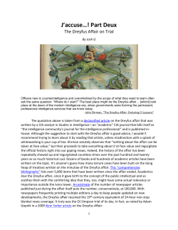 J`accuse&hellip;! Part Deux