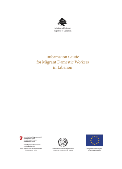 Information Guide for Migrant Domestic Workers in Lebanon