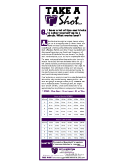 I hear a lot of tips and tricks to sober yourself up in a pinch. What