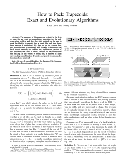 How to Pack Trapezoids: Exact and Evolutionary