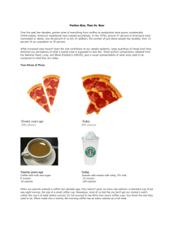 Portion Size, Then Vs