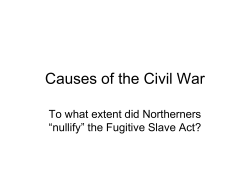 Causes of the Civil War - Hicksville Public Schools