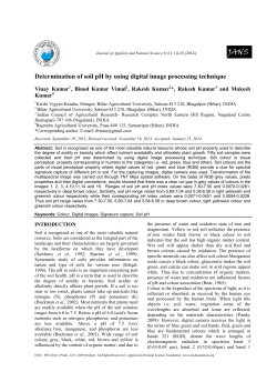 Determination of soil pH by using digital image processing technique