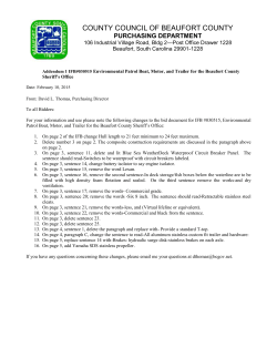 Addendum 1 - Beaufort County