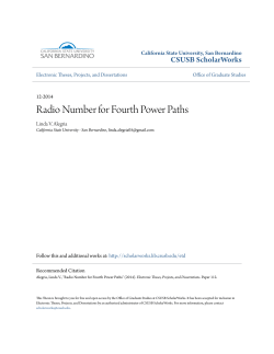 Radio Number for Fourth Power Paths
