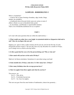 Sampler Unit 2 - College Guild