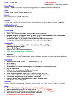 7th Grade Math DETAIL LESSON PLAN Tuesday, January 17