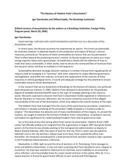 the remarks - Brookings Institution