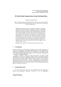 3D Mesh Model Segmentation Using Marching
