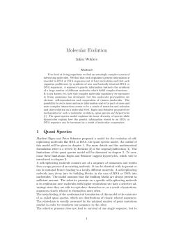 Molecular Evolution