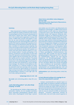 The Cyclic Alternating Pattern and the Brain-Body