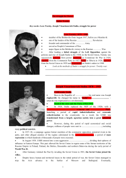 Joseph Vissarionovich Stalin: 1878 – 1953: