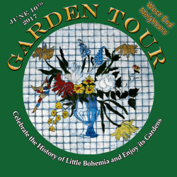 a copy of the 2017 West End Garden Tour event brochure!