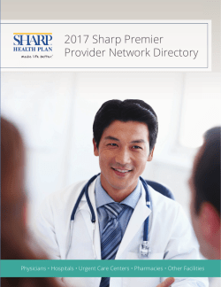 Sharp Premier Provider Directory