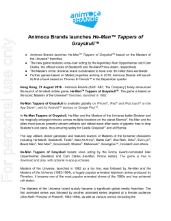 Animoca Brands launches He-Man&trade; Tappers