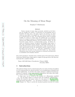 On the meaning of mean shape