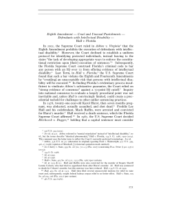 271 Eighth Amendment &mdash; Cruel and Unusual Punishments