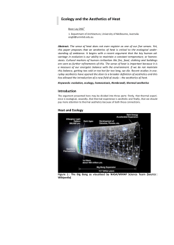 Ecology and the Aesthetics of Heat