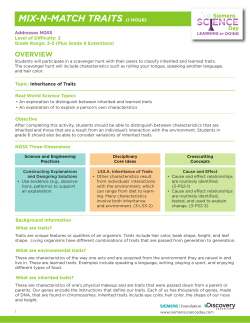 mix-n-match traits (1 hour)