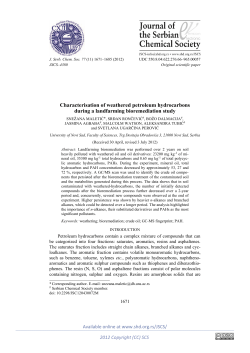 Characterisation of weathered petroleum hydrocarbons during a
