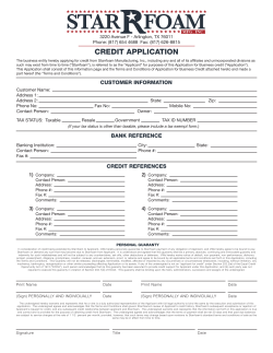 credit application