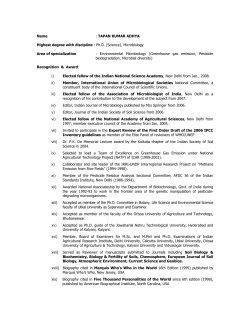 TAPAN KUMAR ADHYA Highest degree with discipline : Ph.D.