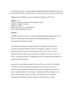 cultural safety - what does it mean and what