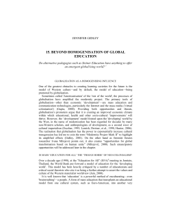15. beyond homogenisation of global education