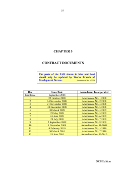 CHAPTER 5 CONTRACT DOCUMENTS