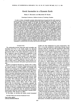 Geoid Anomalies in a Dynamic Earth