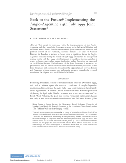 Back to the Future? Implementing the Anglo