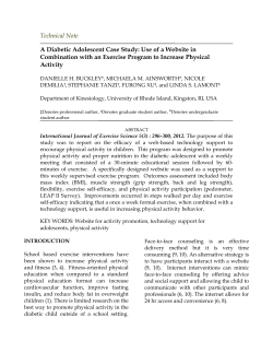 A Diabetic Adolescent Case Study: Use of a Website in Combination