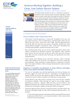 America working together: Building a clean, low carbon electric system