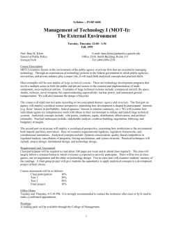 The Development of Large-Scale Socio-Technical