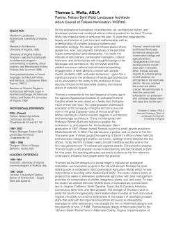 Thomas L. Woltz, ASLA - American Society of Landscape Architects