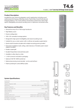 6 x 4&rdquo; Line Array Full Range Column Speaker
