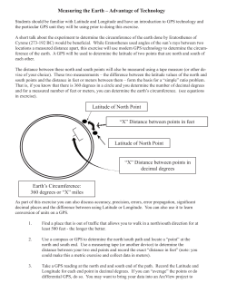 Measure the Size of the Earth with a GPS