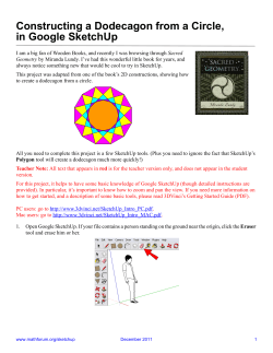 Constructing a Dodecagon from a Circle, in Google