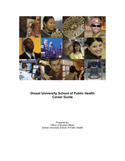 Drexel University School of Public Health Career Guide