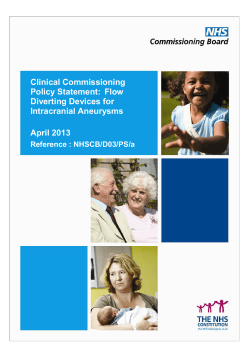 Clinical Commissioning Policy Statement: Flow
