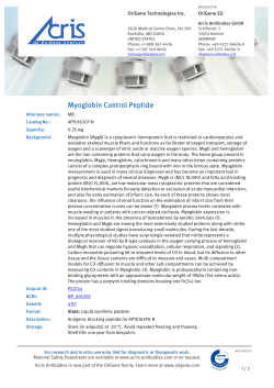 Myoglobin Control Peptide