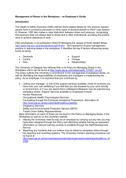 Managing Stress Employee Guide