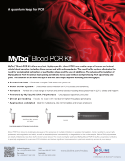 MyTaq Blood-PCR Kit